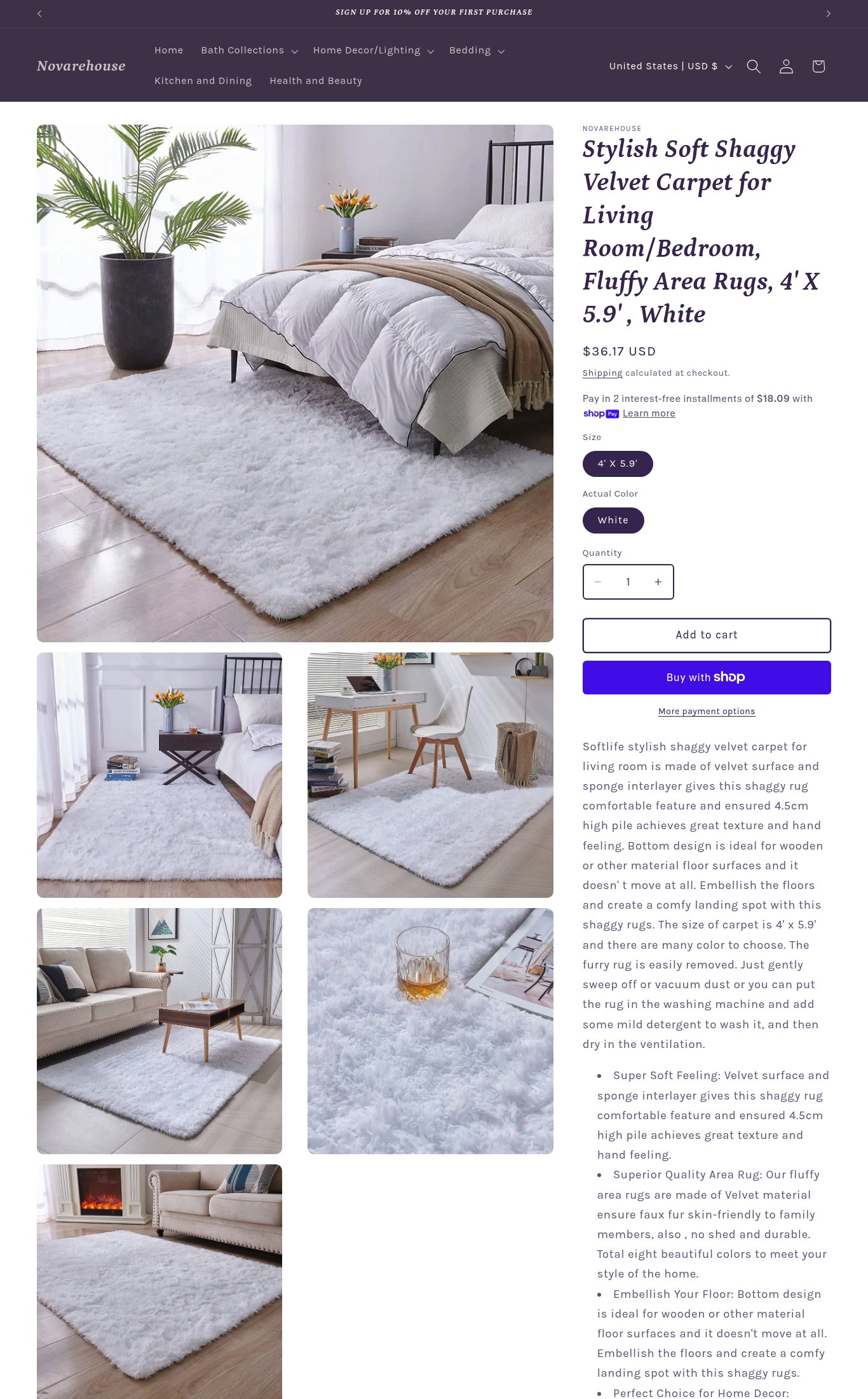 Novarehouse page