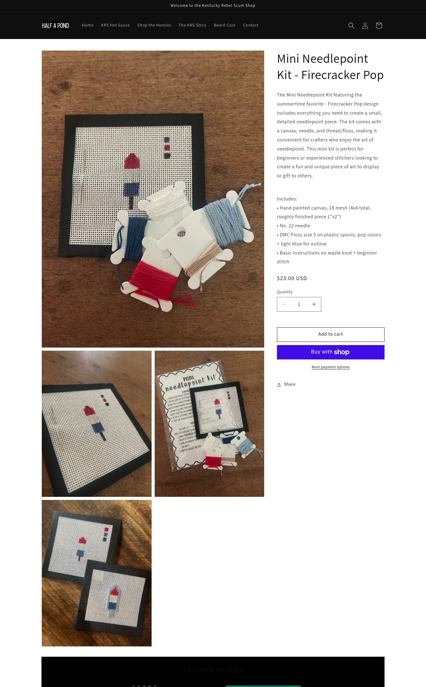 Kentucky Rebel Scum Shop (Half A Pond) page