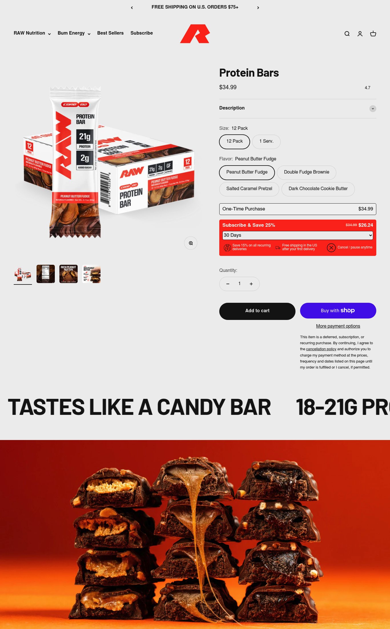 Get Raw Nutrition page