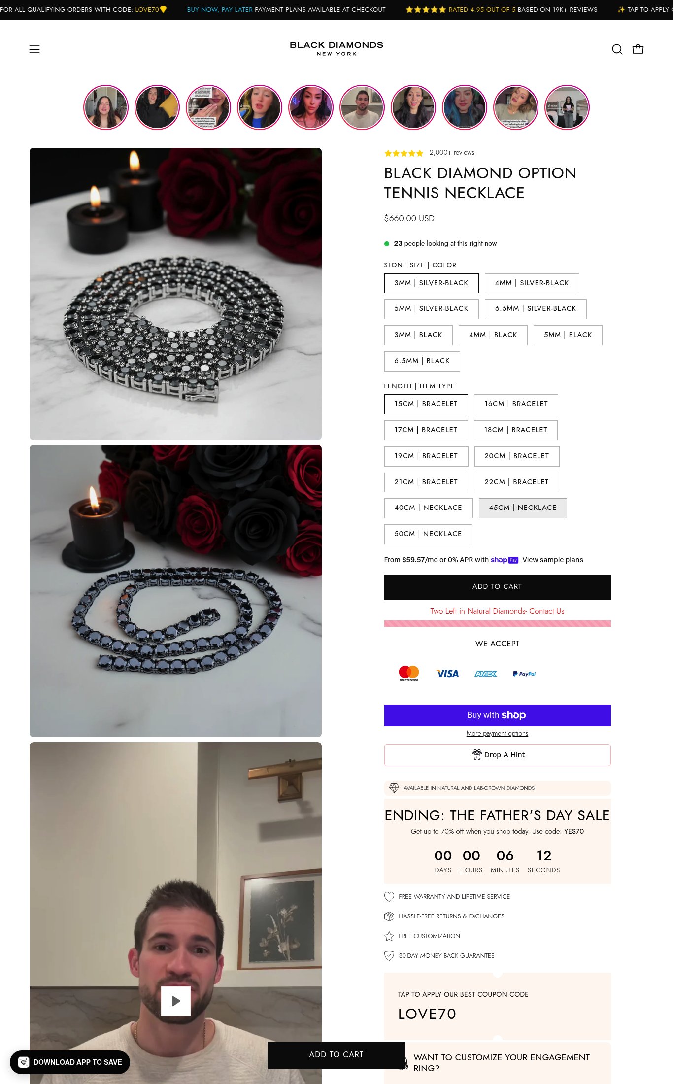 Black Diamonds New York page