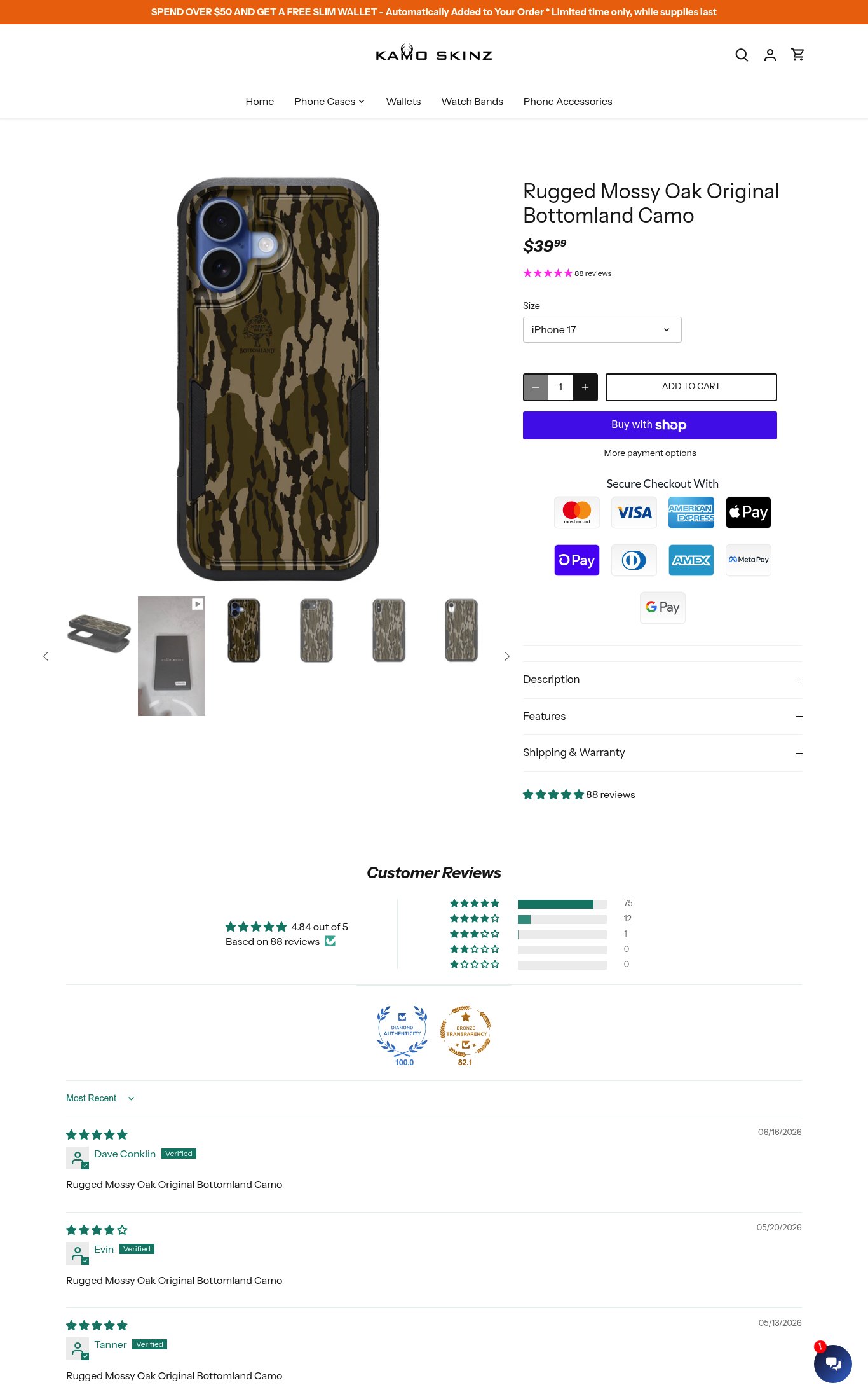 Kamo Skinz page